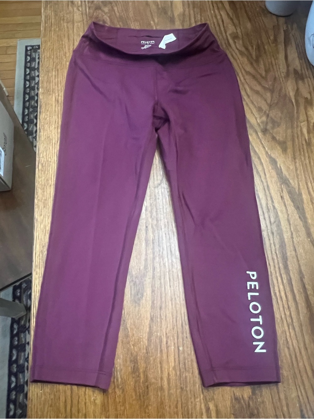 Peloton Kids Burgundy Athletic Leggings